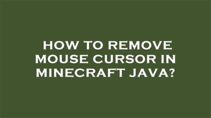 How to Remove Mouse Iris in Minecraft: A Comprehensive Guide